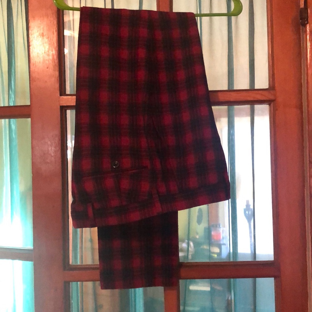 NWT Plaid Flannel Bowery Pants, 29x32